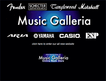 Tablet Screenshot of musicgalleria.com